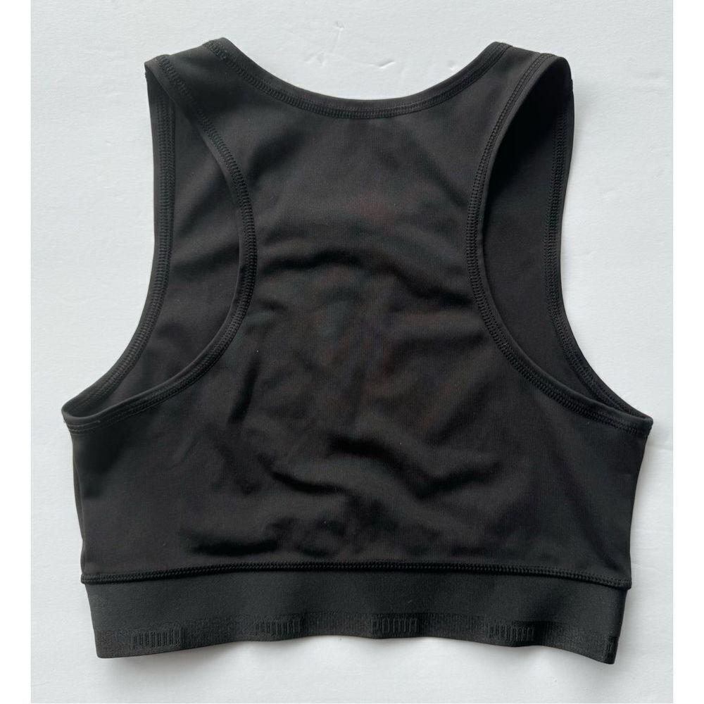 Puma Women Size XS Soft Sports Crop Top In Black Sports Bra - Picture 3 of 5
